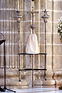 Cruz procesional y ciriales (Presbiterio - Santa Iglesia Catedral)