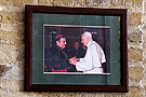 Fotografía del Obispo de Jerez en Audiencia con S.S.el Papa Benedicto XVI  (Claustro del Patio de los Naranjos - Santa Iglesia Catedral)
