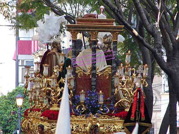 Trasera del Paso de Misterio de Nuestro Padre Jesús del Consuelo en el Desprecio de Herodes