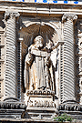 San Ramón Nonato (Portada de la Basílica de Nuestra Señora de la Merced Coronada)
