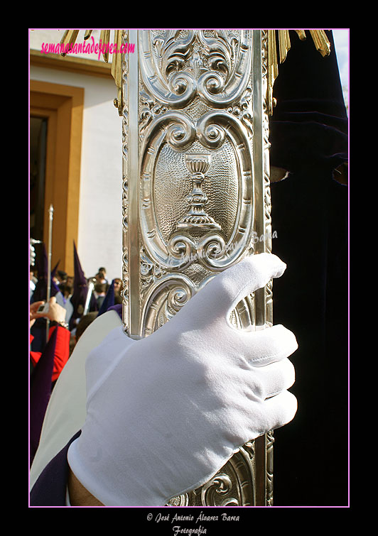 Detalle de la Cruz de Guía de la Hermandad de la Candelaria