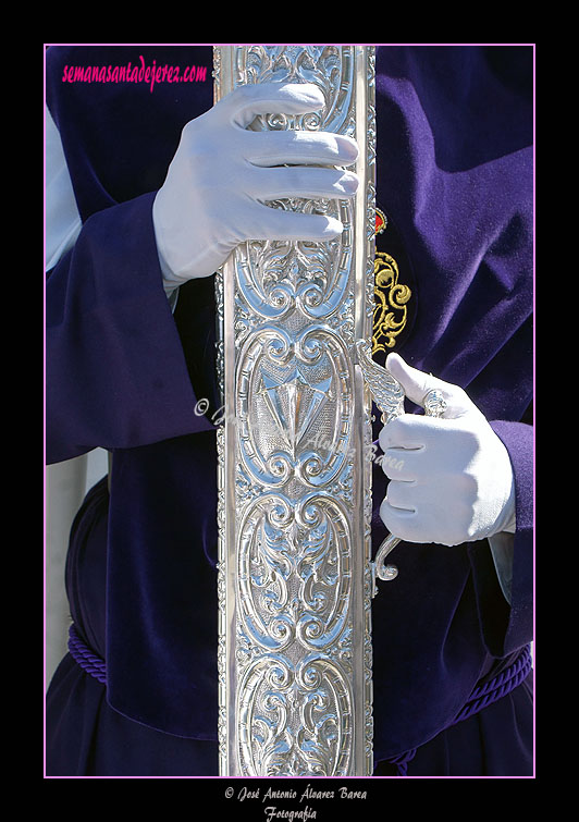 Detalle de la Cruz de Guía de la Hermandad de la Candelaria