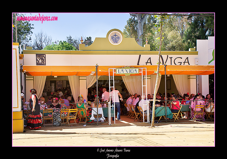 Caseta de la Hermandad del Cristo de la Viga. Feria del Caballo 2012