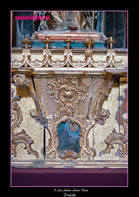 Detalle de la decoración del Retablo de San Pedro (Santa Iglesia Catedral)