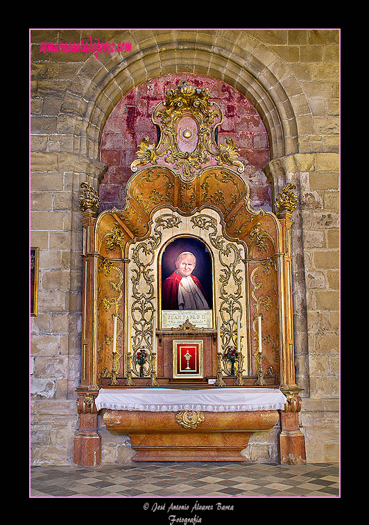 Retablo de Santa Teresa de Jesús, actualmente del Beato Juan Pablo II (Santa Iglesia Catedral)