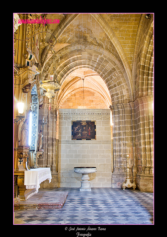 Lateral derecho del tramo del Retablo de la Flagelación (Santa Iglesia Catedral)