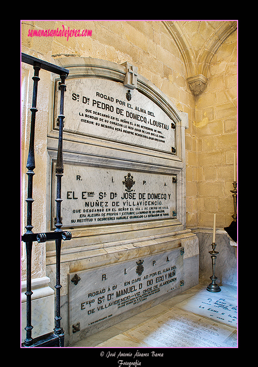 Panteón (Capilla del Sagrario - Santa Iglesia Catedral)