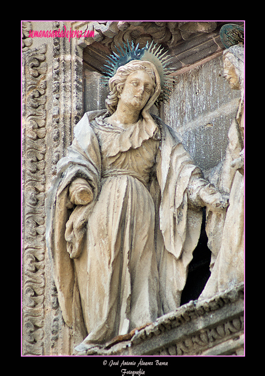 La Virgen María (Portada de la Visitación de la Santa Iglesia Catedral)