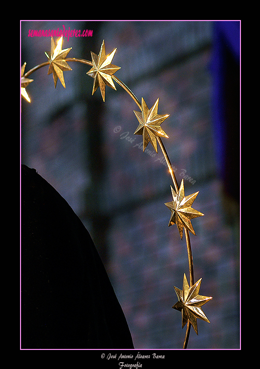 Aureola de Salida con 12 estrellas de Nuestra Señora de Amor y Sacrificio