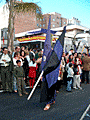 Bandera del Señor de la Hermandad del Cristo de la Defensión