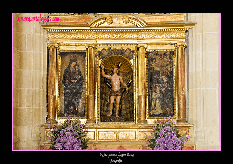 Cuerpo del retablo de San Sebastian (Iglesia de San Mateo)