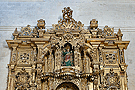 Ático del retablo mayor de la Iglesia de San Juan de los Caballeros