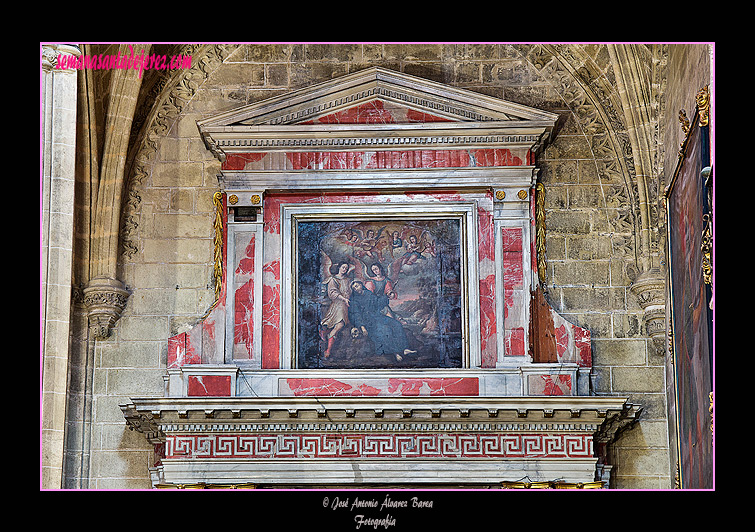 Ático del retablo de la Virgen del Socorro (Iglesia de San Miguel)