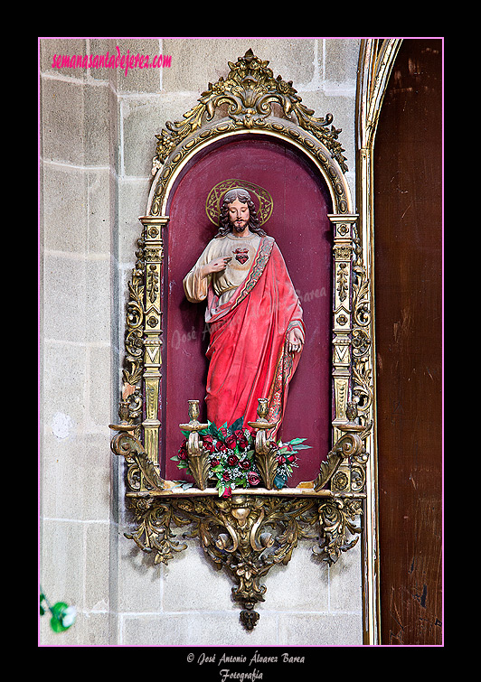 Sagrado Corazón de Jesús (Retablo de la Virgen del Carmen - Iglesia de San Miguel)