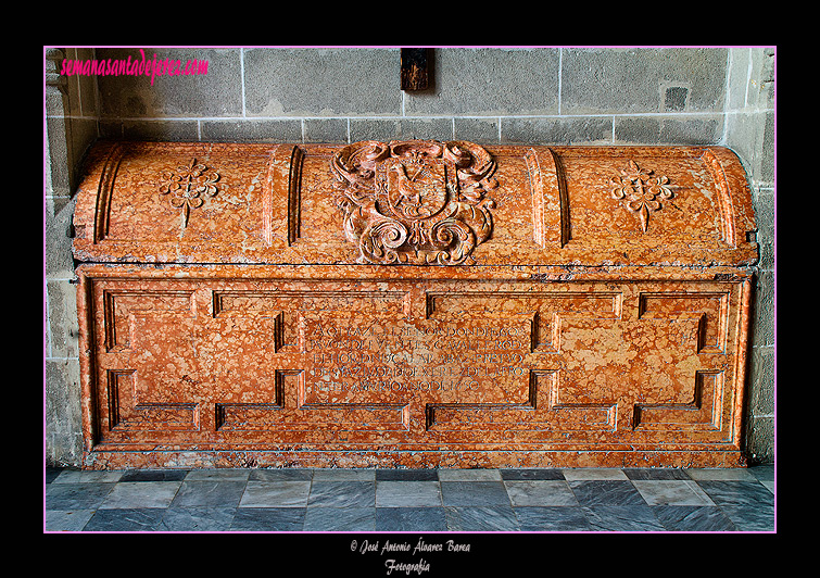 Enterramiento del Caballero veinticuatro don Diego Pavón de Fuentes (Capilla de Pavón - Iglesia de San Miguel)