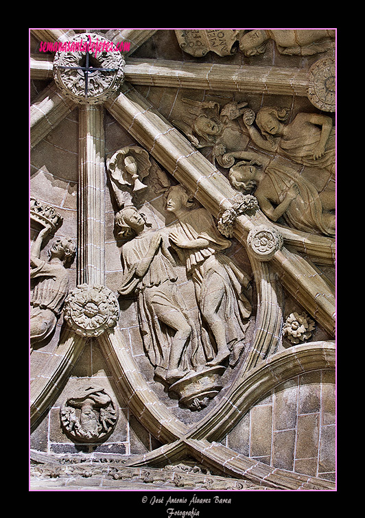 Detalle de la bóveda de la Capilla del Socorro (Iglesia de San Miguel)