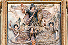 El Arcángel San Miguel y dos ángeles (La Batalla de los Ángeles - Retablo Mayor de la Iglesia de San Miguel)