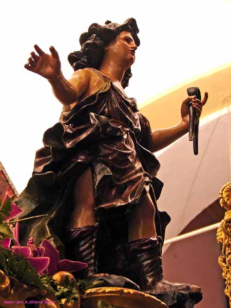 Angel Pasionista de la canastilla del Paso de Misterio de Nuestro Padre Jesús Nazareno