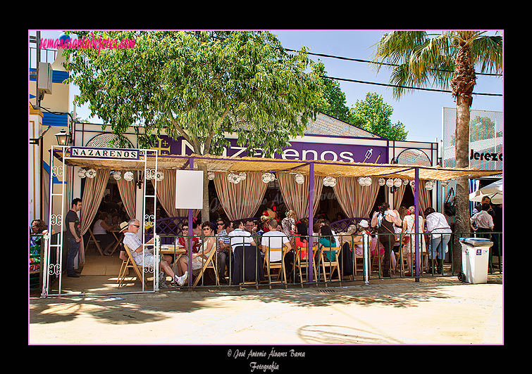 Caseta de la Hermandad de Jesús Nazareno. Feria del Caballo 2012