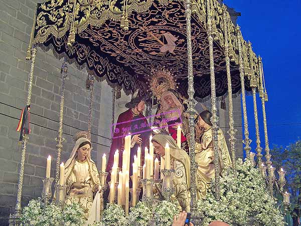 Paso de palio de Nuestra Señora de la Piedad