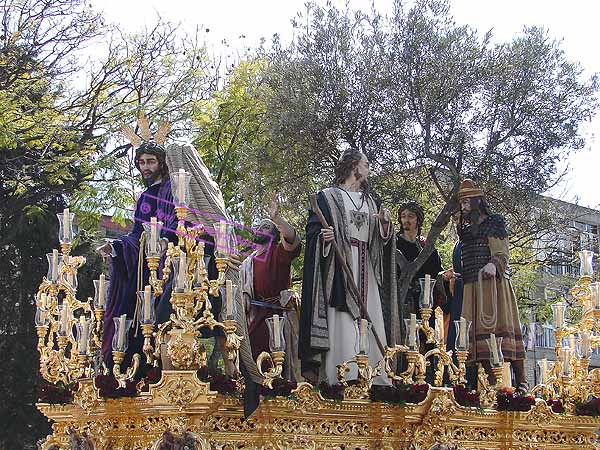 Paso de Misterio del Santísimo Cristo de la Clemencia en la Traición de Judas