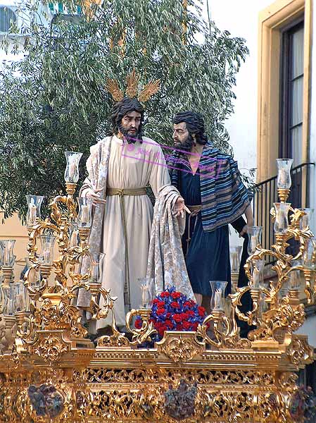 Paso de Misterio del Santísimo Cristo de la Clemencia en la Traición de Judas