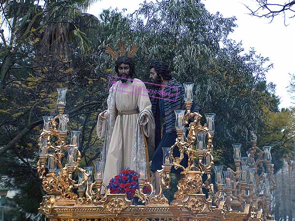 Paso de Misterio del Santísimo Cristo de la Clemencia en la Traición de Judas