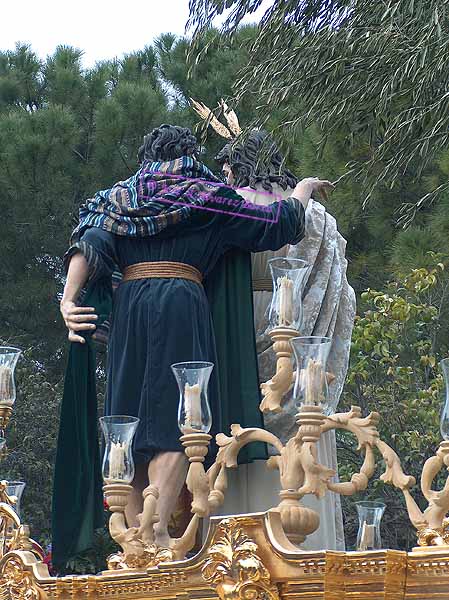 Paso de Misterio del Santísimo Cristo de la Clemencia en la Traición de Judas