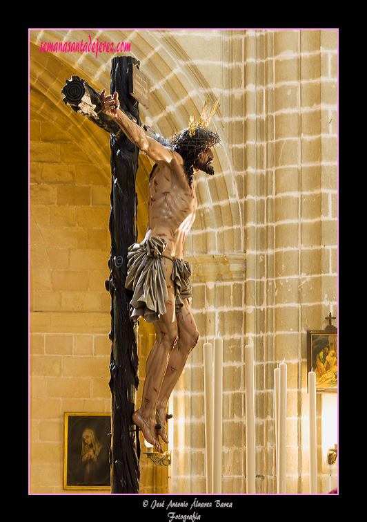 El Santísimo Cristo de la Sed en la Santa Iglesia Catedral con motivo de la erección canónica como Hermandad de Penitencia (12 de enero de 2013)