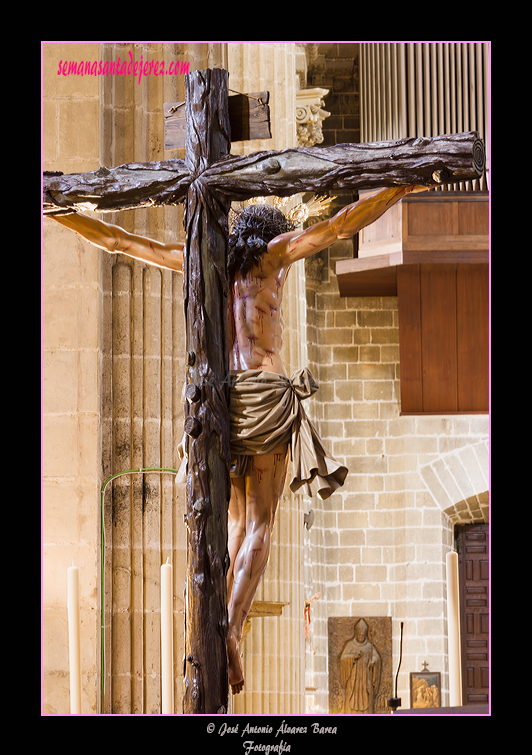 El Santísimo Cristo de la Sed en la Santa Iglesia Catedral con motivo de la erección canónica como Hermandad de Penitencia (12 de enero de 2013)