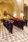 Traslado de vuelta del Santísimo Cristo de la Sed desde la Catedral con motivo de la erección canónica como Hermandad de Penitencia (12 de enero de 2013)