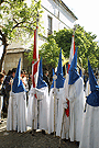 Presidencia de las Banderas del Señor de la Hermandad de Cristo Rey en su Triunfal Entrada en Jerusalén