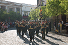 Banda de Cornetas y Tambores del Santísimo Cristo de la Victoria de León, tras el Paso de Misterio de Cristo Rey en su Triunfal Entrada en Jerusalén