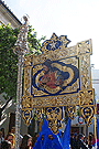 Banderín del Colegio Sagrado Corazón - La Salle de la Hermandad de Cristo Rey en su Triunfal Entrada en Jerusalén