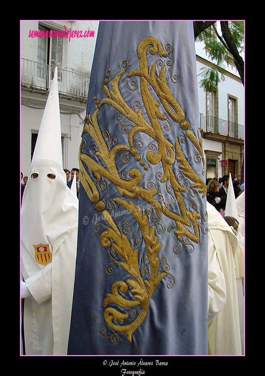 Bandera de la Virgen de la Hermandad del Transporte