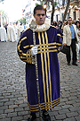 Pertiguero del Cuerpo de Acólitos del Paso de Palio de la Hermandad del Transporte