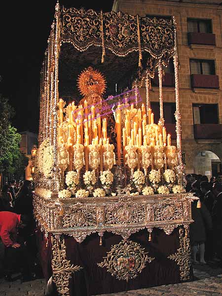 Paso de Palio de María Santísima de la Paz en su Mayor Aflicción