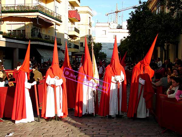 Presidencia del Guión Sacramental de la Hermandad de la Cena