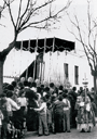 Lunes Santo del año 1969. Primera salida del paso de Nuestra Señora de la Candelaria. (Foto: Manuel Pina Gavino)