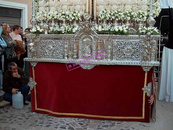 Frontal del Paso de palio de María Santísima de la Candelaria