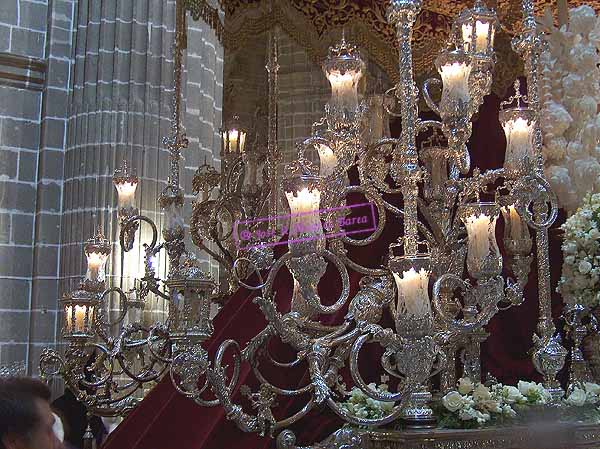 Candelabros de cola del Paso de Palio de María Santísima de la Candelaria