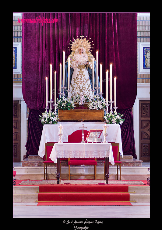 Altar de Cultos del Triduo Misional de María Santísima de la Candelaria (Octubre de 2012)