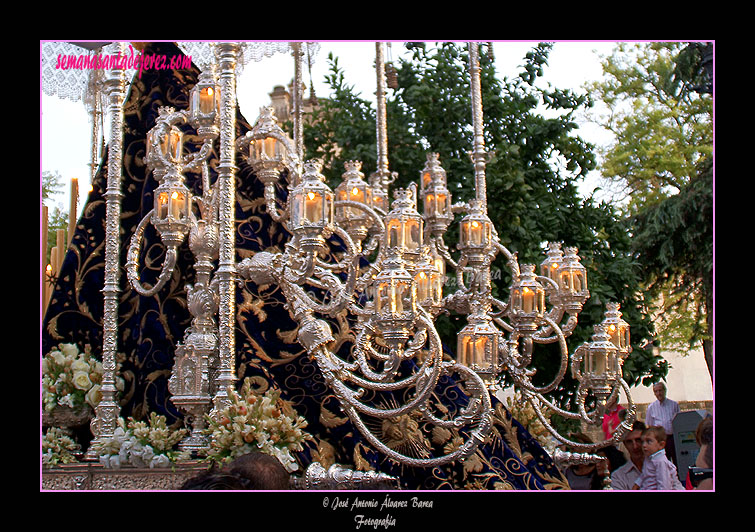 Candelabros de cola del Paso de Palio de Nuestra Señora del Socorro