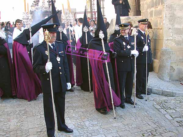 Presidencia del cortejo del Cristo de la Hermandad del Cristo de la Viga