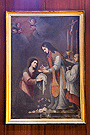 Comunión de la Virgen María (Tramo del Retablo del Cristo de la Viga - Santa Iglesia Catedral) (Escuela sevillana - Siglo XVIII)