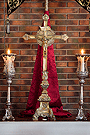 Cruz de Altar restaurada perteneciente a la antigua Iglesia de la Compañia de Jesús