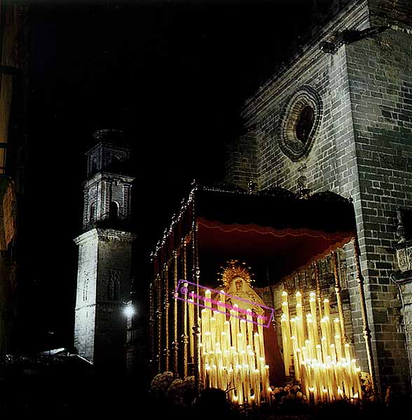 Paso de Palio de Nuestra Sra.de los Remedios que procesionó desde el año 1978 al 1981 