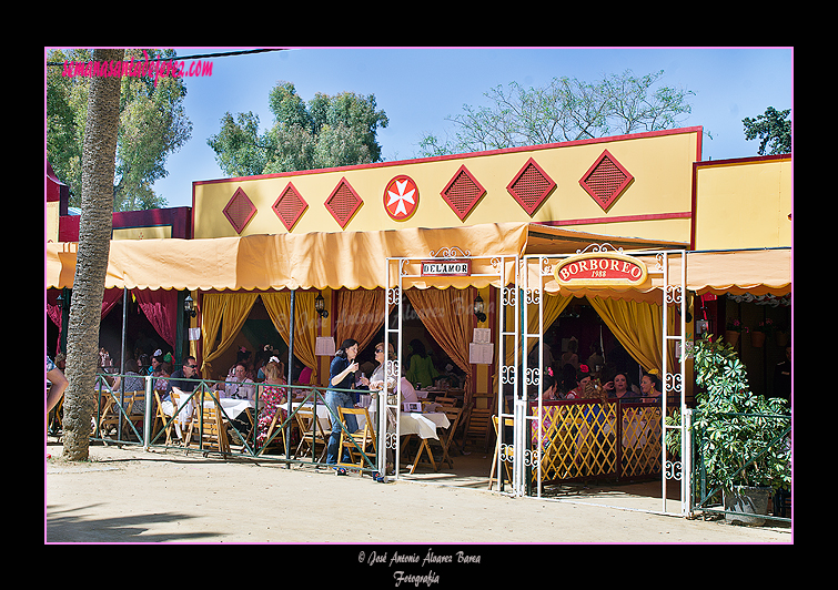 Caseta de la Hermandad del Cristo del Amor. Feria del Caballo 2012