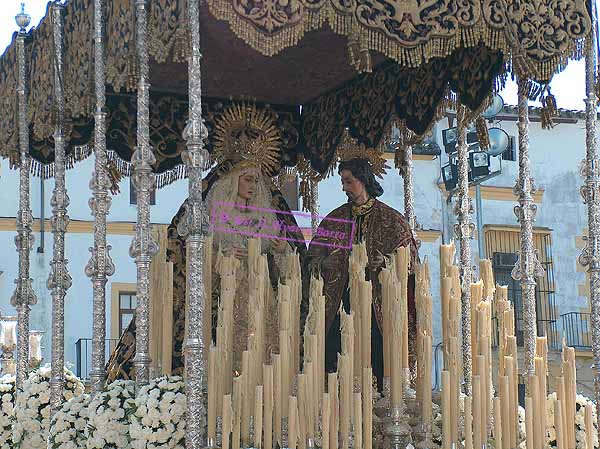 Paso de Palio de María Santísima del Desconsuelo (Encuentro Nacional de Cofradias, Jerez, 2005)