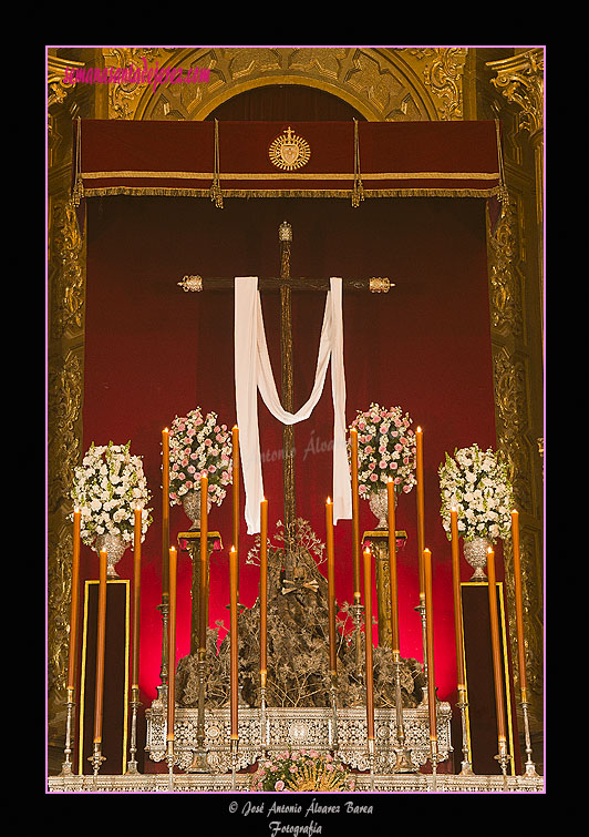 Fondo de Altar de los Besamanos de la Hermandad del Desconsuelo 2011